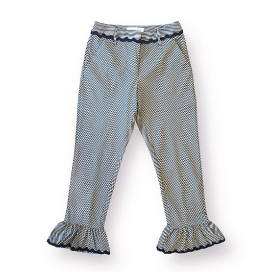 Gingham Ruffle Trousers