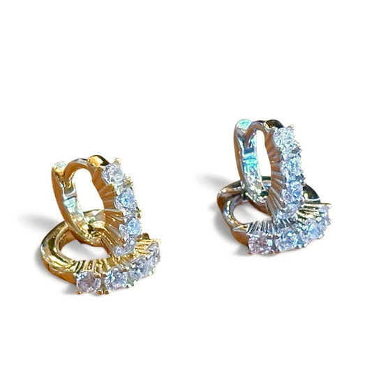 Stella Mini Crystal Hoops