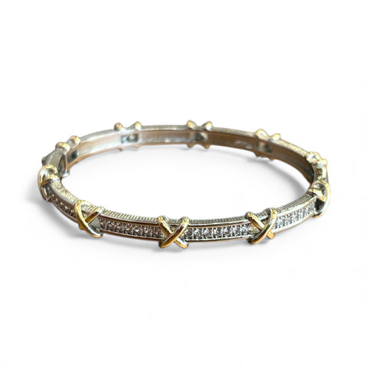 Crossed Elegance Cuff