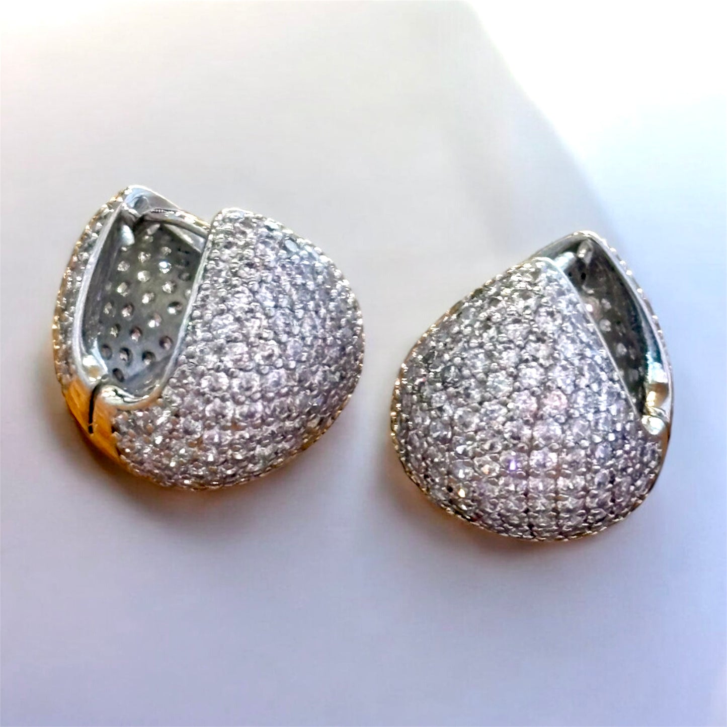 Pavé Orb Hoops