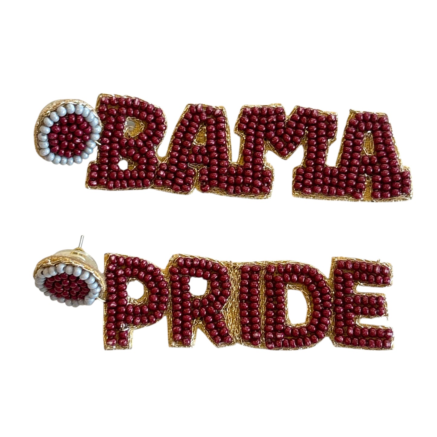 Beaded Roll Tide Earrings~SALE