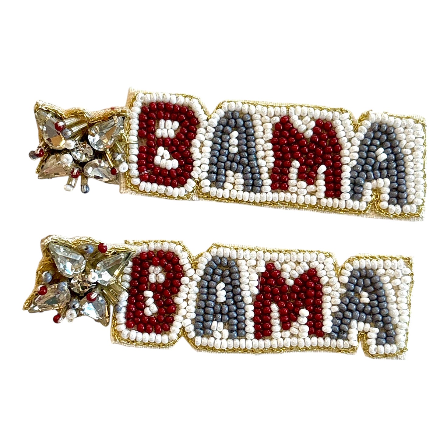 Beaded Roll Tide Earrings~SALE