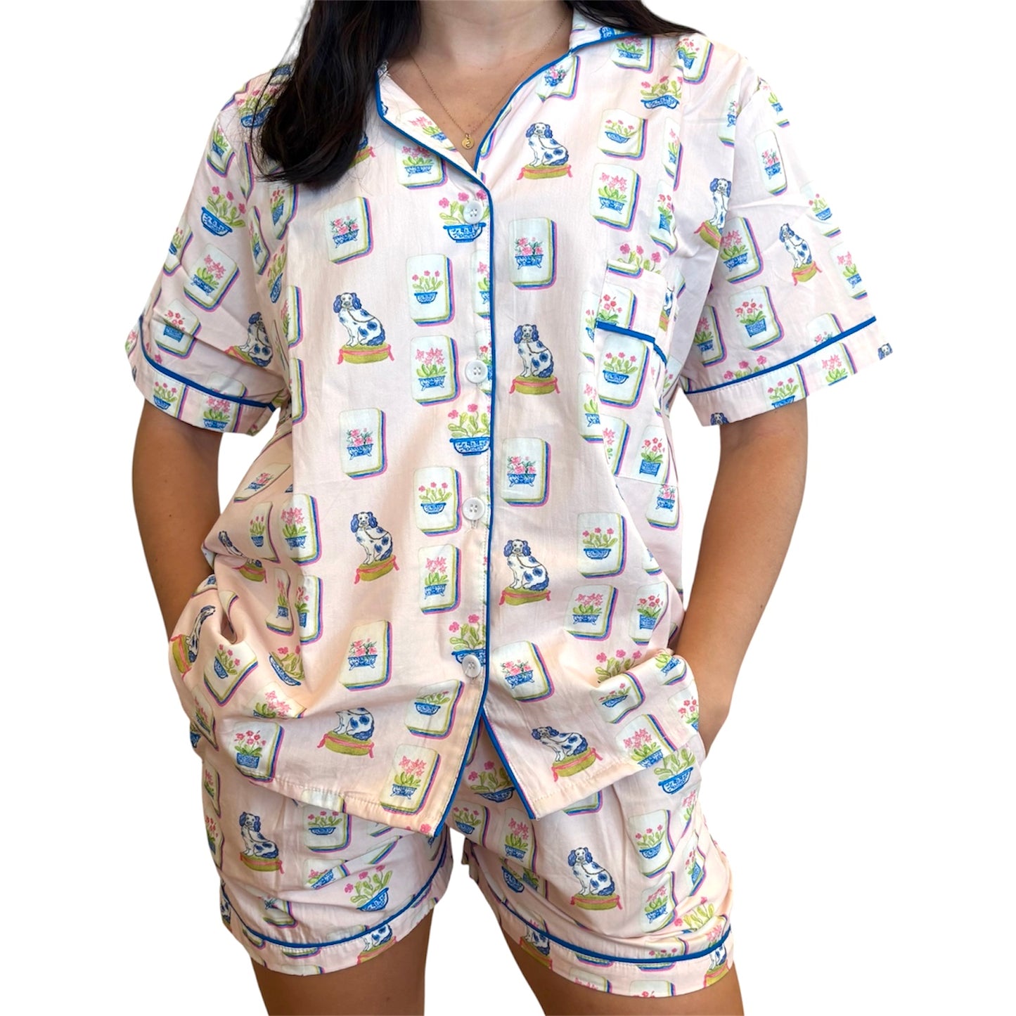 Mahjong & Mutts Pajamas