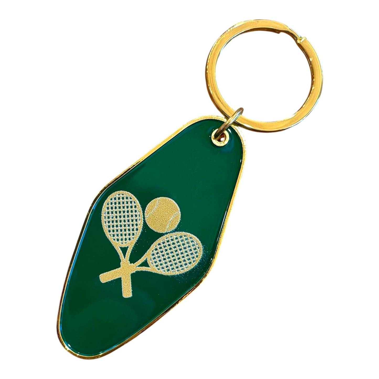Tennis Rackets Key Fob Keychain