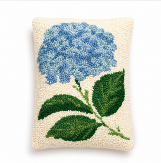 Hydrangea Hooked Pillow