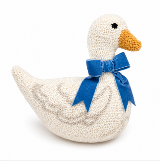 Goose Hooked Pillow