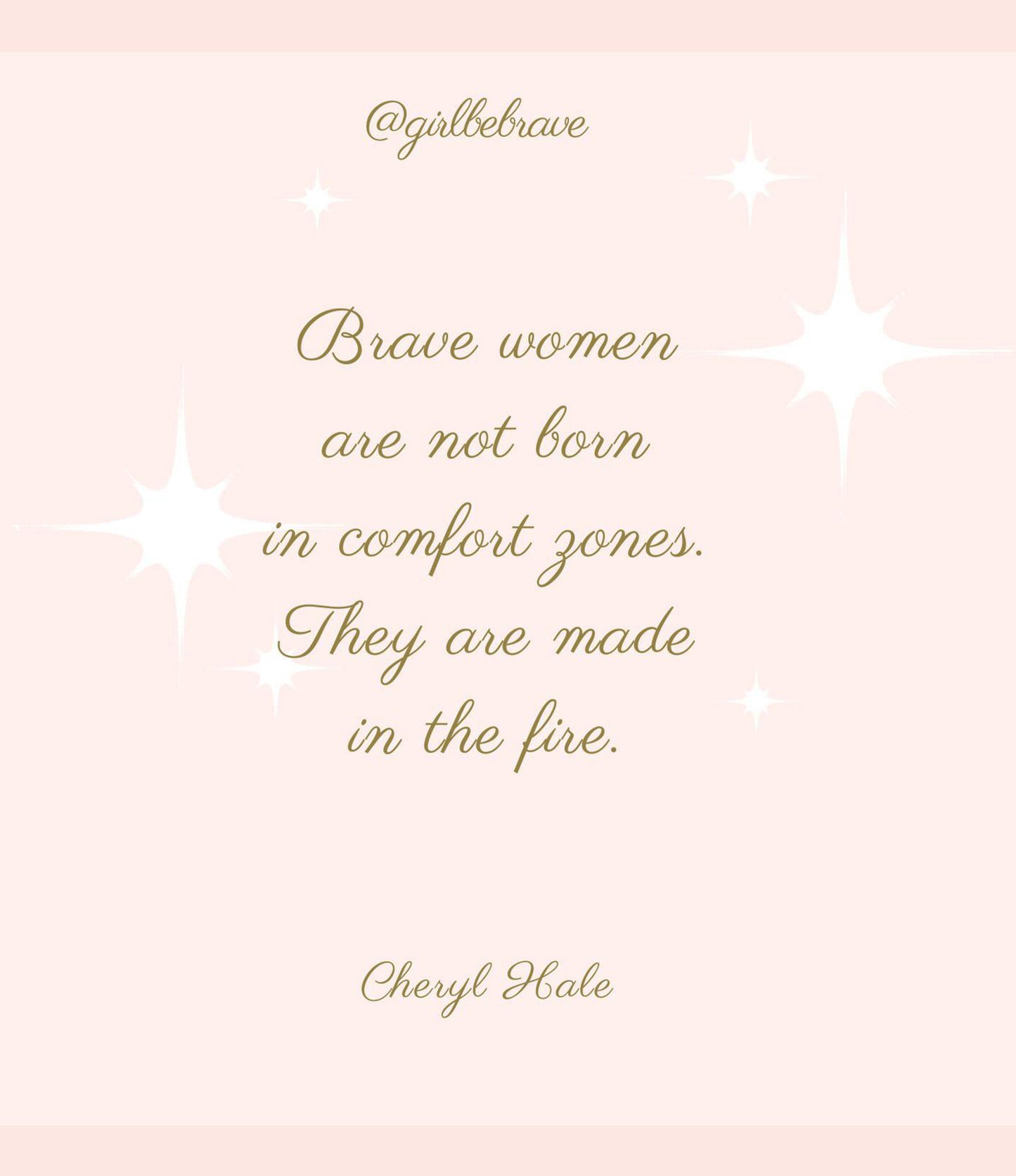 Girl Be Brave Quote Card with Envelope #7