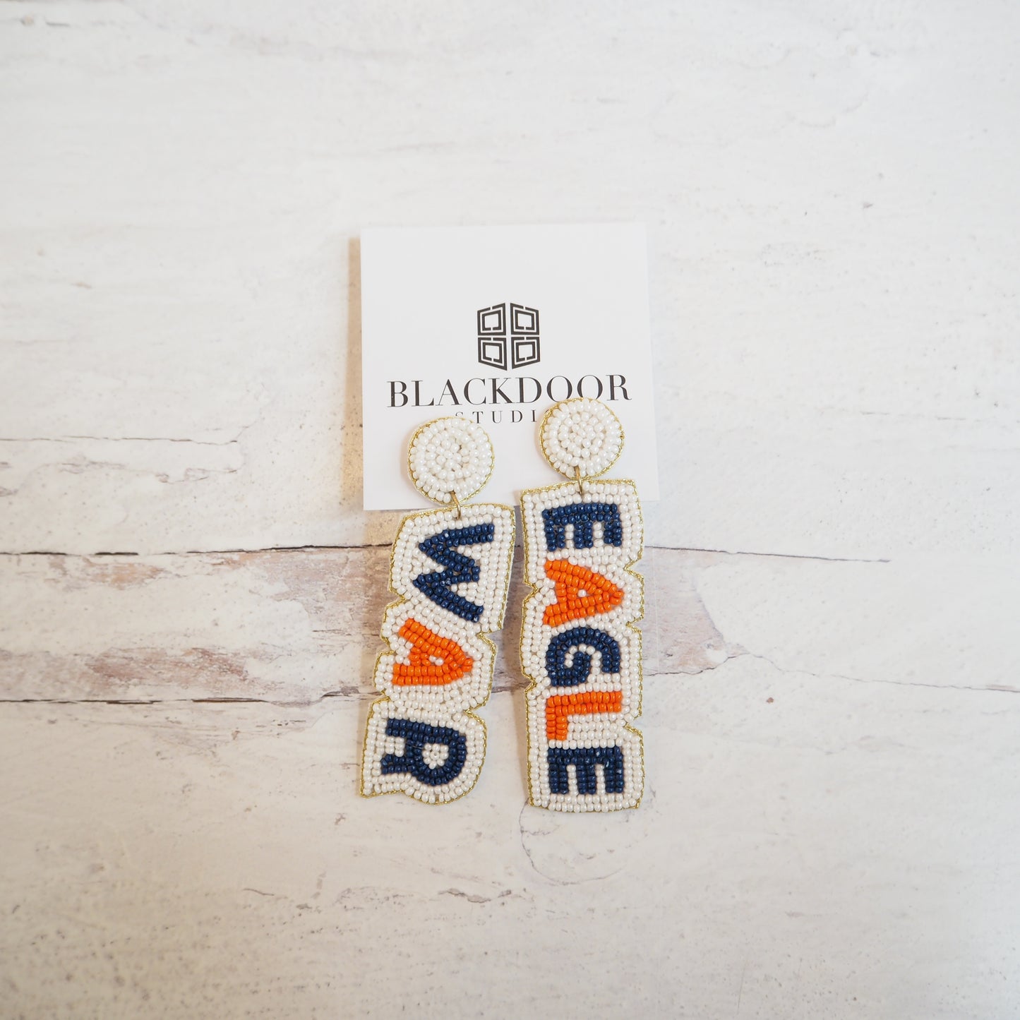 Beaded War Eagle Earrings~SALE