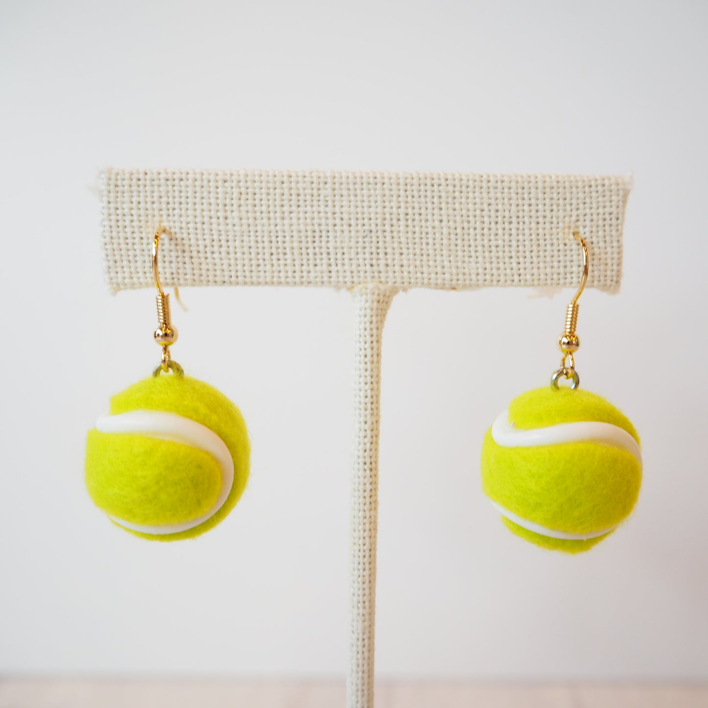 Tennis Ball Dangly Earrings