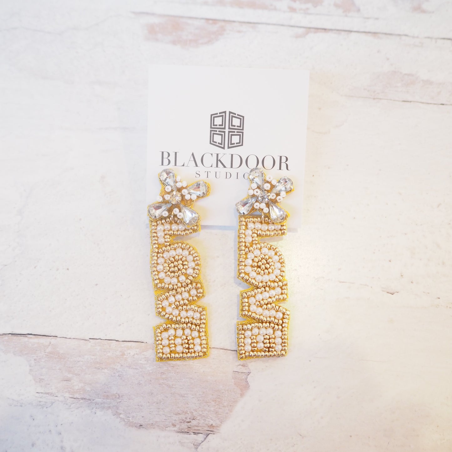 Boho Mamma Beaded Love Earrings