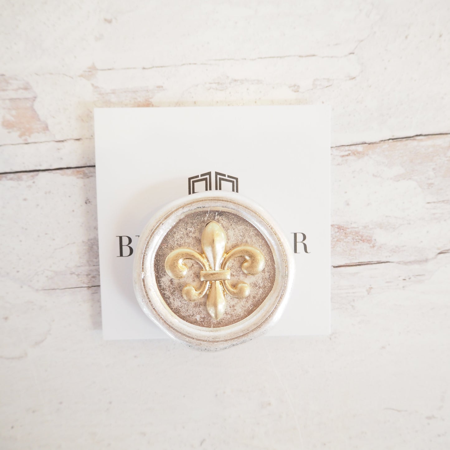 Gold & Silver Fleur-de-Lis Pop Socket