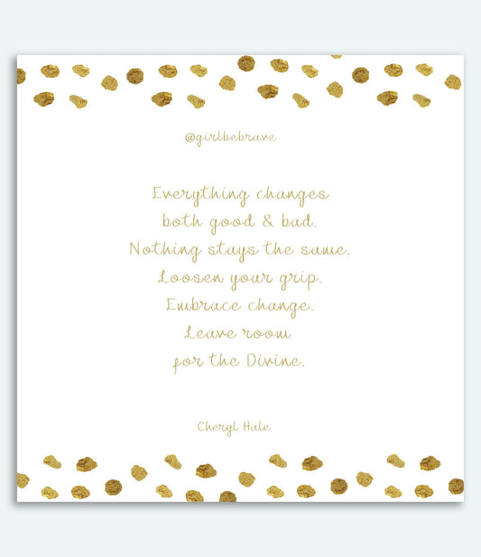 Girl Be Brave Quote Card with Envelope #3