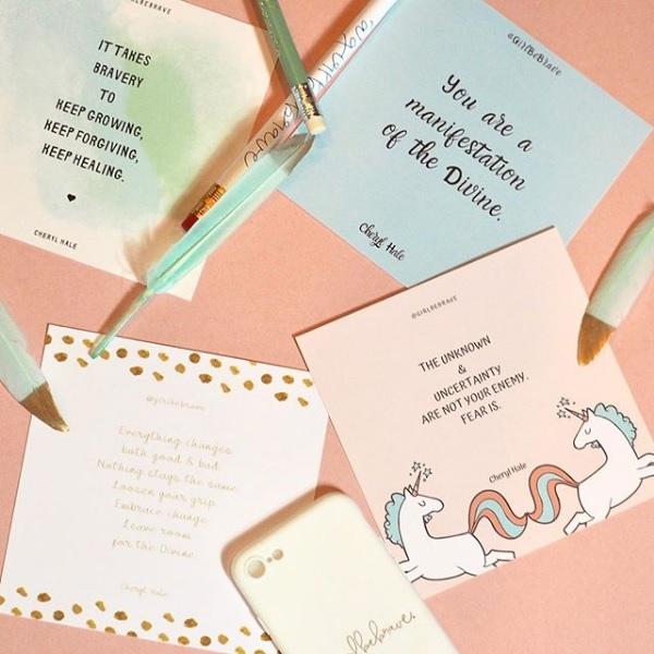 Girl Be Brave Quote Card with Envelope #3