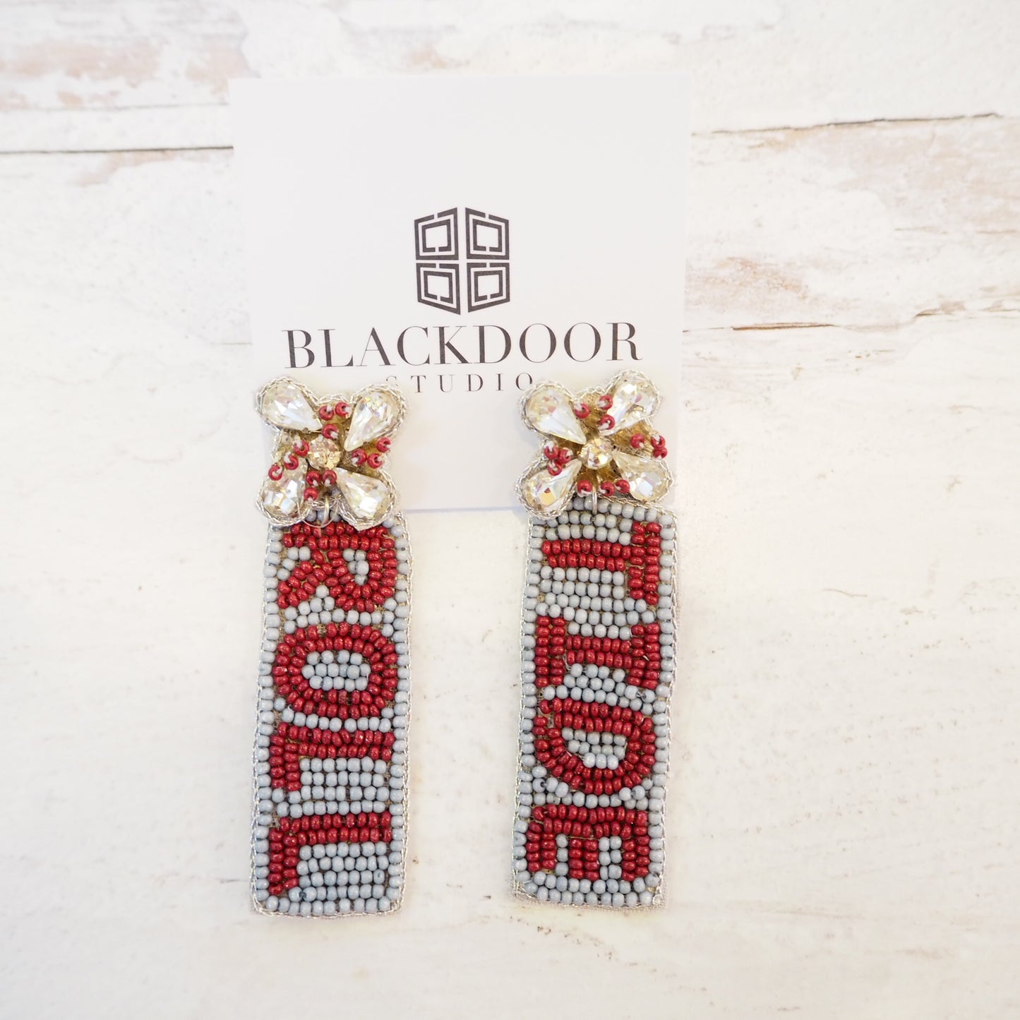 Beaded Roll Tide Earrings~SALE