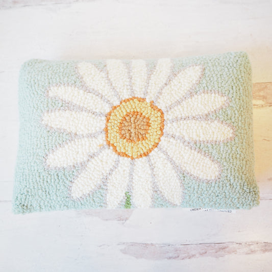 Daisy Hooked Pillow