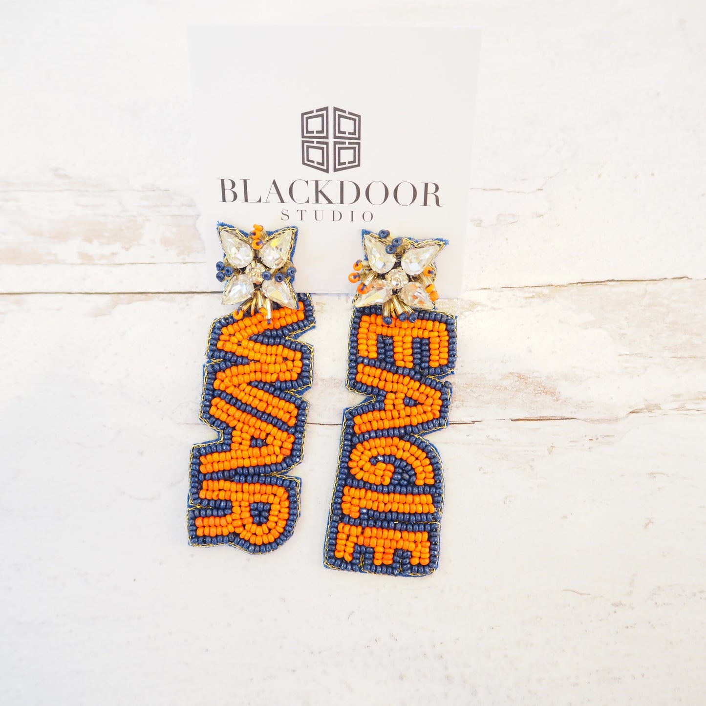 Beaded War Eagle Earrings~SALE