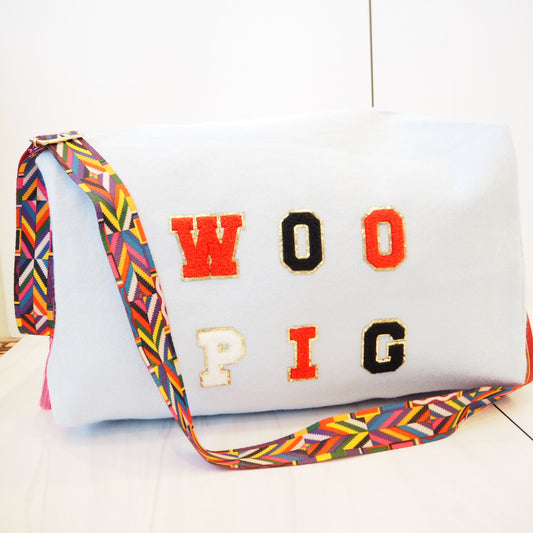 Woo Pig Terry Cloth Duffle Bag~Clearance