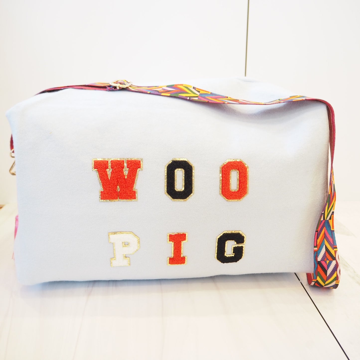 Woo Pig Terry Cloth Duffle Bag~Clearance