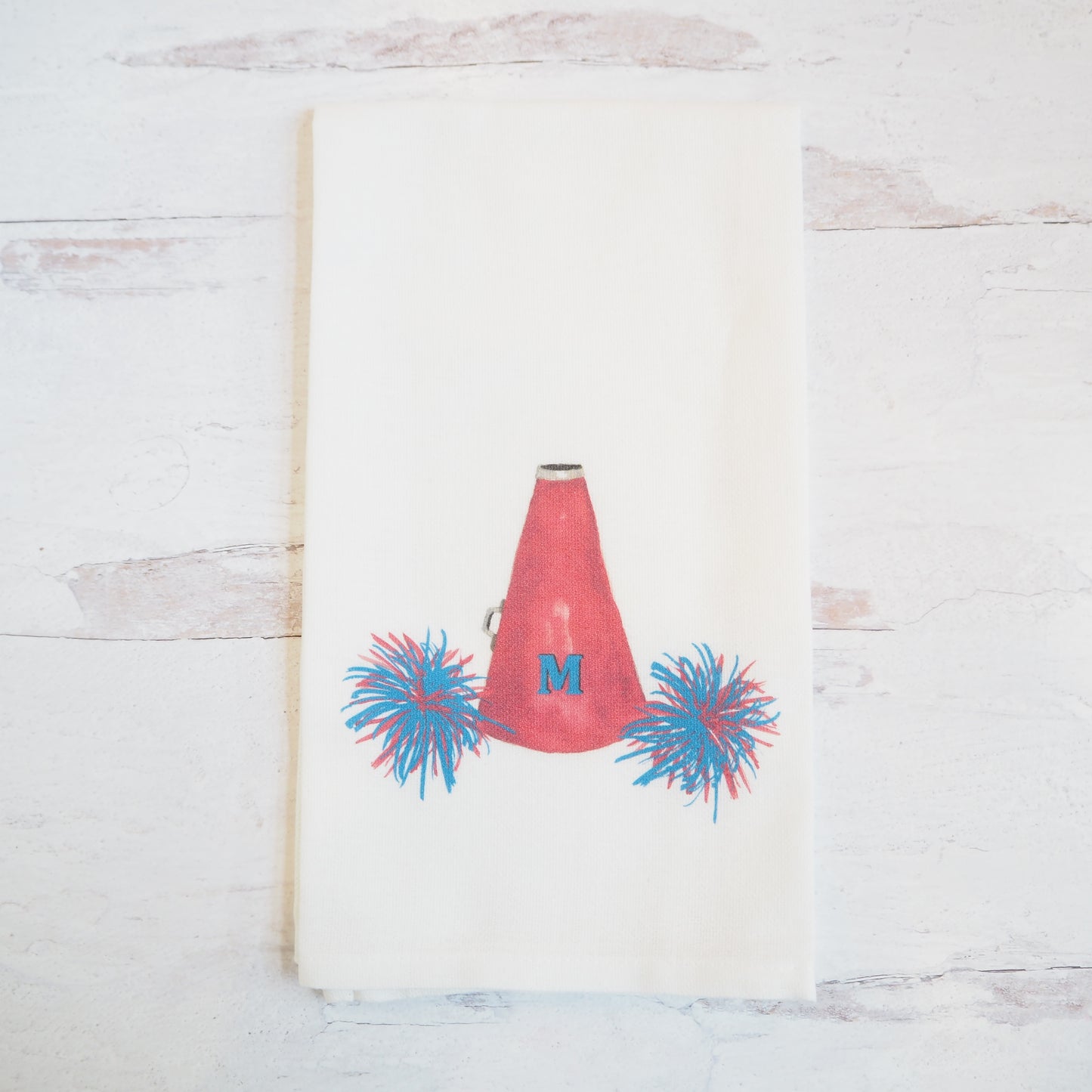 College Football Pom Pom Kitchen Towel